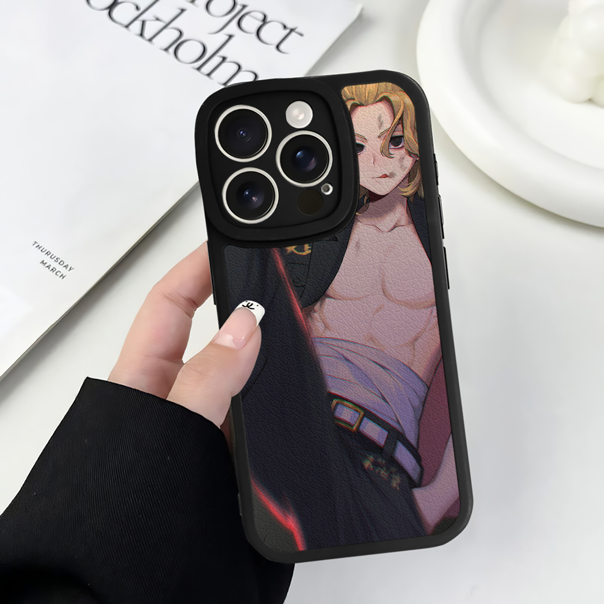 （画像用） 東京リベンジャーズ Tokyo Revengers 【iPhone 16シリーズ対応】シリコンスマホケース（レザー調） 材質：シリコン